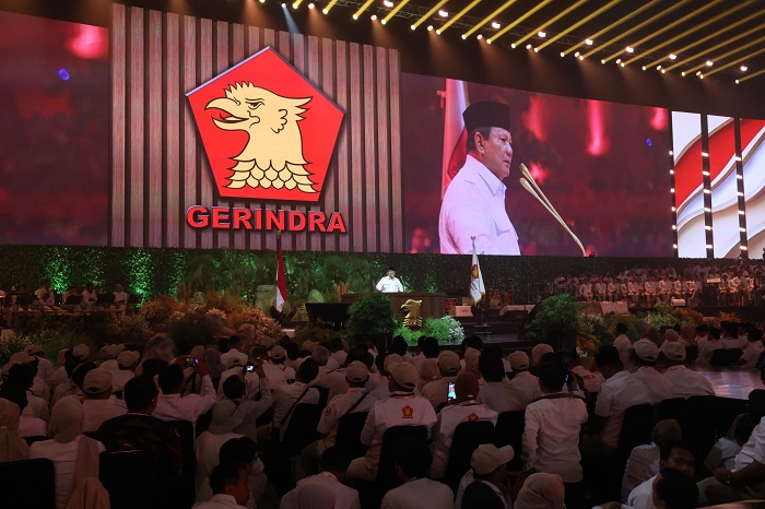 Acara peringatan HUT ke-17 Partai Gerindra yang digelar di Sentul International Convention Center (SICC), Sentul, Bogor. (Dok. Tim Media Prabowo)