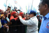 Presiden Prabowo Subianto dalam peringatan Hari Buruh Internasional atau May Day 2025 yang digelar di Lapangan Monas, Jakarta Pusat. (Dok. TIm Media Prabowo)

