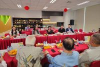 Suasana hangat sambut delegasi Guangzhou di kantor pusat PSMTI Jakarta Selatan.
 (Dok. PSMTI)