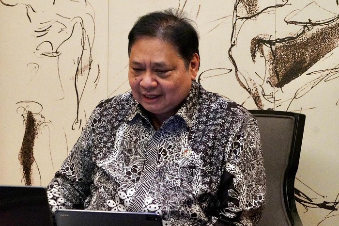 Menko Perekonomian Airlangga Hartarto saat konferensi pers Road to Harbolnas 2025. (Facebook.com @Airlangga Hartarto)

