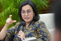 Menkeu Sri Mulyani 8. memaparkan arah kebijakan fiskal 2025 dalam konferensi pers. (Facebook.com @Sri Mulyani Indrawati)

